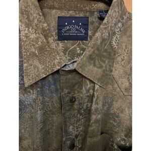 Indigo Palms Mens Long Sleeve Dress shirt Size L